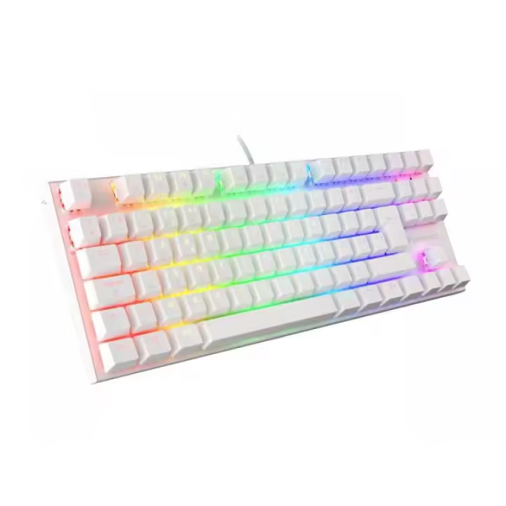 GAMING KEYBOARD GENESIS THOR 303 TKL FR RGB BACKLIGHT MECHANICAL BROWN WHITE HOT SWAP - 1
