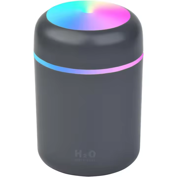 Humidificador, 300ml, Mini Humidifier Para Coche, Iluminación De Ambiente Colorido Difusor, Dos Modos De Silencio - 1