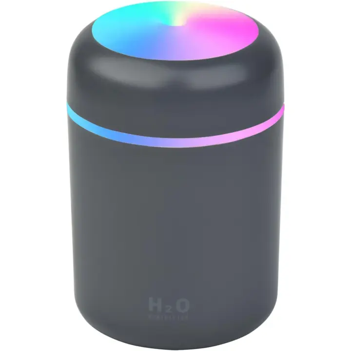 Humidificador, 300ml, Mini Humidifier Para Coche, Iluminación De Ambiente Colorido Difusor, Dos Modos De Silencio - 1