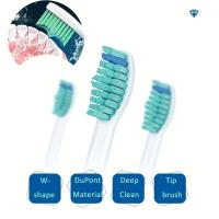 Cabezas De Cepillo De Dientes Eléctricos En Lote Para Modelo PH HX3 H-X6930 H-X6730 Sonicare RS910 RS930 H-X678 Adultos Plástico - details 4