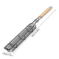 Cesta De Barbacoa Portátil De Acero Inoxidable Y Antideslizante Para Asador Herramientas De Barbecue Para Carne Y Hamburguesas - details 0