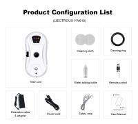 LIECTROUX YW610 Limpiador de ventanas robot, pulverización de agua única, succión de 2800Pa, tanque de agua de 30 ml, detección de bordes, 3 modos de limpieza y protección de fallo de energía de 20 minutos - details 23