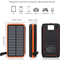 PORCHEDDU Cargador Solar 25000mAh Bathería Externa Portátil With 4 Paneles de Banco de Energía In Prueba de Agua - details 1