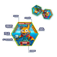 METAZELLS Slicer Trasher Azul + Figura Personaje Bark S1 + 1 Carta, Vehículo con Sierra que Corta Árboles, Juguete Regalo para Niños y Niñas +3 Años - details 4