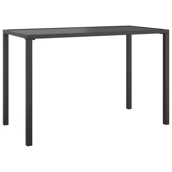 vidaXL Mesa de comedor para jardín acero gris antracita 110x54x70 cm - 1