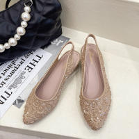Sandalias De PVC Para Mujer Con Flores Y Cinturón Estilizado Zapatos Casuales De Verano Punta Puntiaguda Comodidad Sin Tacones - details 5