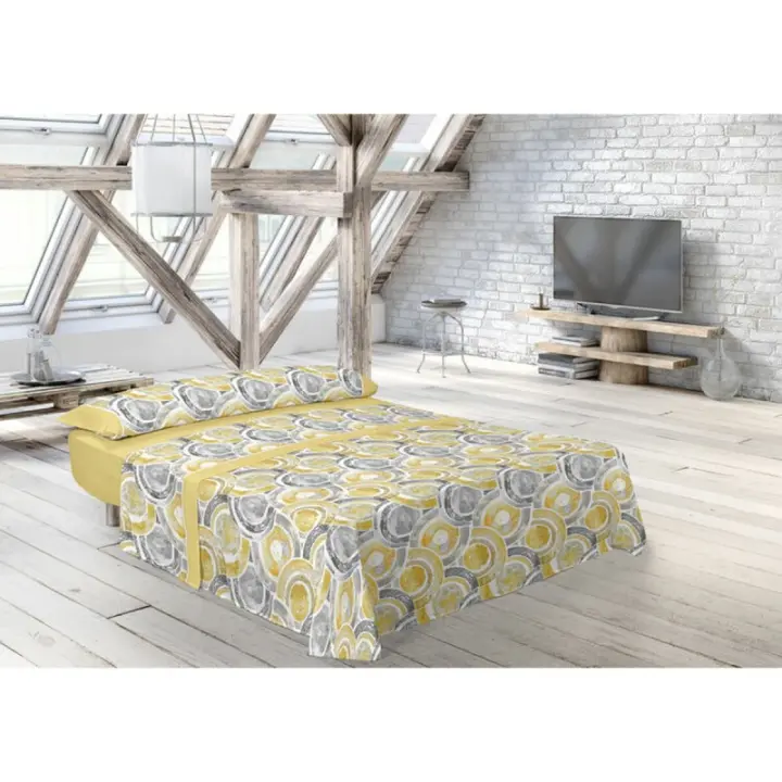 Pierre Cardin - Juego de Sábanas Pierre Cardin ABDON Amarillo Cama de 90 - 1