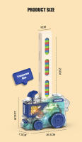 Juego De Dominoes Colorido Automático Para Niños Set Educativo Inteligente De Coche Eléctrico Y Torreón DIY Regalo De Rompecabezas - details 9