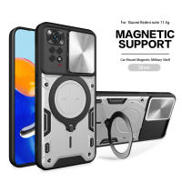 Funda Protectora Magnética Magsafe Para Xiaomi Redmi Note 11 pro 11E pro Con Anillo Metálico Y Protección De Cámara Cubierta Hybrída Para Note 11s 11A - details 14