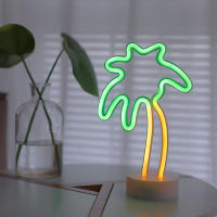 Luz De Neón De Palmera USB/pilas, Regalo De Cumpleaños Para Familia, Decoración De Verano Para Fiesta, Boda Y Bar/restaurantes - details 1