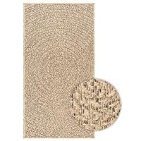 vidaXL Alfombra ZIZUR apariencia de yute interior y exterior 60x110 cm Estampado Rectangular,  Circular,  y mas Alfombras de área  Alfombra de Piso para Sala de Estar Dormitorio Habitación Salón - details 0