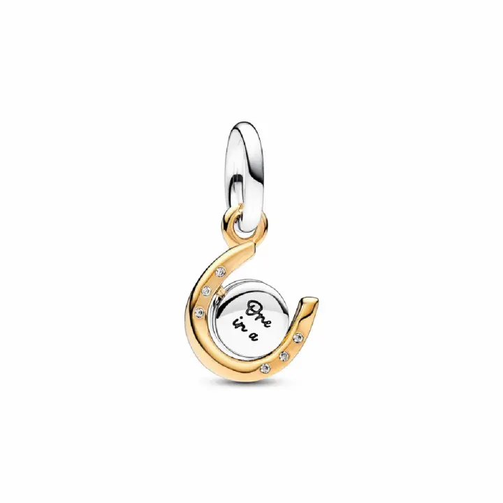 Charm colgante Pandora Shine Herradura y disco giratorio - 1