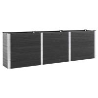 vidaXL Arriate de jardín WPC gris  Dimensiones 200 x 50 x 54 cm,  200 x 50 x 91 cm,  200 x 100 x 54 cm y mas - details 7