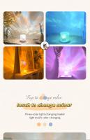 Proyector De Onda Oceánica Luz De Ambiente 16 Colores Aurora Brillo Nocturno Para Hogar Barra Fiesta Con Control Remoto Lámpara De Mesa Submarina Recargable - details 4