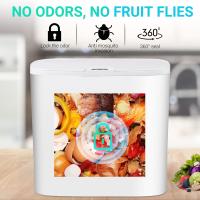 Basurero Automático De Baño Con Tapa Sensación De Movimiento Impermeable Delgado Para Cocina Y Dormitorio Pequeño - details 21