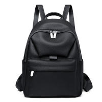Mochila de color sólido para mujer, nuevo estilo, de PU, para viajes de ocio, mochila pequeña versátil, mochila escolar de moda para mujer - details 4