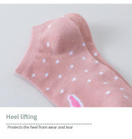 5 Pares De Calcetines Cortos Para Mujer En Rosa Con Gato Bonito Calcetines De Otoño Invierno Moda Calcetines De Barco Con Cima Lenta - details 5