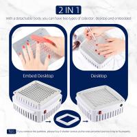 Colector De Polvo Para Uñas Profesional Colección De Vácuo De Escritorio Para Manicura Con Ventilador Y Filtro Para Gel De Uñas - details 3