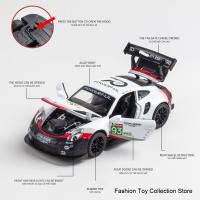 Modelo De Coche De Aleación Porscha RSR 1:32 Con Sonido Y Luz Vehículo De Retroceso Juguete De Decoración Para Niños Simulación Alta - details 7