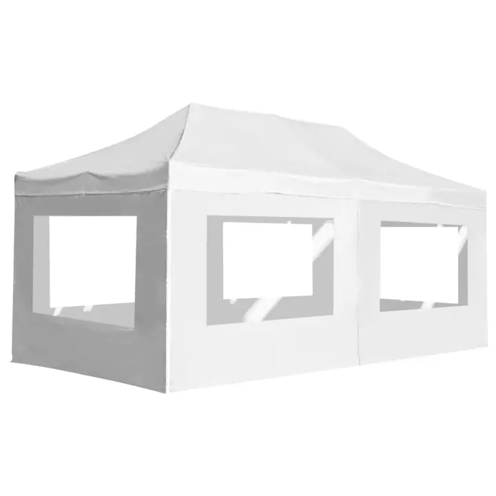 vidaXL Carpa Plegable Profesional con Paredes Aluminio 6x3 m Terraza Casa Color Azul,  Antracita,  Blanco y mas - 1