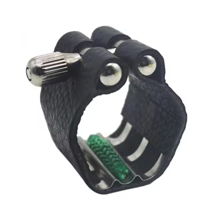 Ligadura De Boquilla De Clarinete Soprano En Cuero PU Accesorios Para Instrumentos Musicales Parte De Bocal De Goma - 1