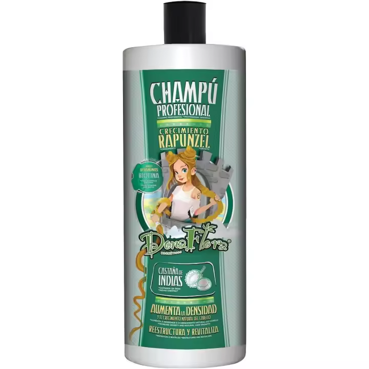 Dona Flora Rapunzel Champú 1L – Champú Dona Flora Rapunzal Crecimiento - 1