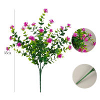 Ramo De Hojas De Eucalipto Artificiales Para Decoración De Hogar Jardín Navidad Boda DIY Accesorios Para Vaso Bonsái Flores Falsas De Plástico Para Todas Las Estaciones - details 11