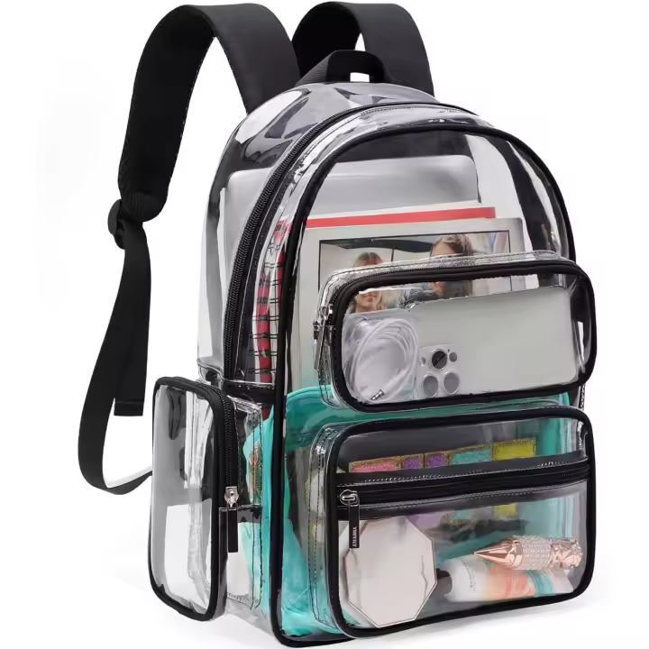 Mochipa transparent resistant Mochipa transparent de gran Capacidad (Solo La mochipa Escolar, sin incluir Los accesorios del Bolso) - 1