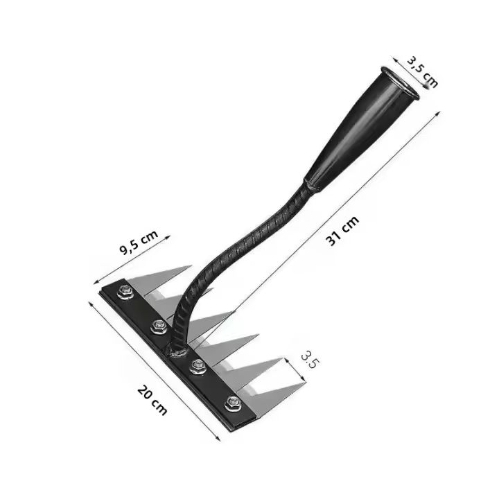Pala Multifuncional Desmontable Completa De Acero Para Limpieza Agrícola Con Cinco Dientes Herramienta De Riego Para Jardín - 1