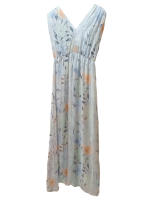 Fracomina vestiddo para mujer,cuello en V,bonito estampampado floral - details 1