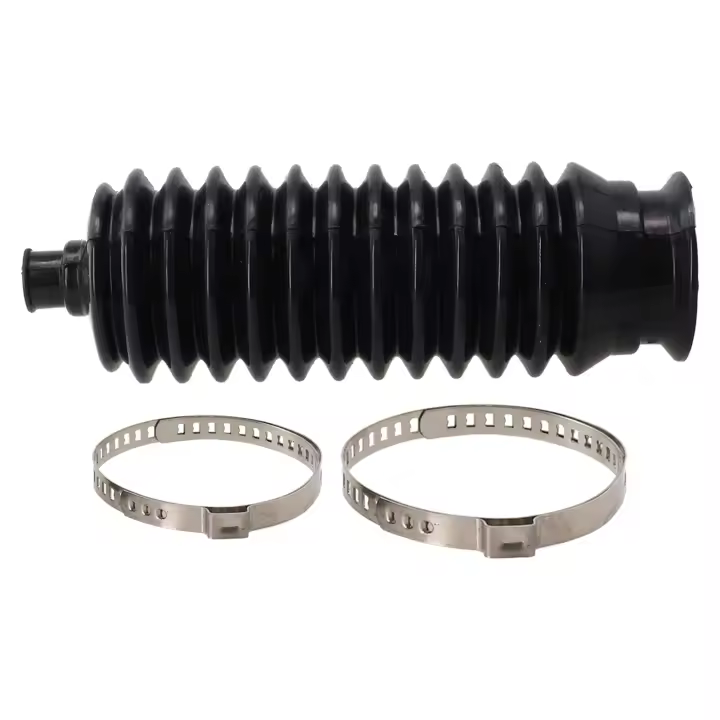 Kit De Repuesto Universal De Silicona Para Maletero De Dirección Y Bellotas De Piñón Herramienta De Mantenimiento De Coche Negro Con Abrazaderas Izquierda Y Derecha - 1
