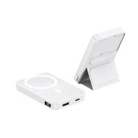 Mag-Safe 10000mAh Power Bank: Batería magnética, Cargador magnético con soporte, Carga USB-C plegable para iPhone 16/15/14/13/12 Pro/Max (Azul of the Sky) - details 6