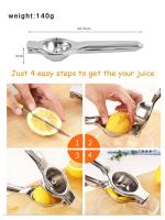 Exprés De Jugo Manual De Acero Inoxidable Exprés De Frutas Cítricas Exprés De Limón Exprés De Naranja Accesorios De Cocina - details 3