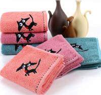 Juego De Toallas Para Niños De Bambú Con Bordado De Gato Tamaño 34x76cm Toallas De Baño De Viaje Desechables Máquina Lavables Absorbentes Para Rostro Y Manos - details 7