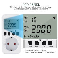 Tomacorriente Digital Multifuncional Con Temporizador Ciclo Programable Enchufe De Salida Con Interruptor 120V-60Hz 15A Con Enchufe UK/US/FR/EU - details 5