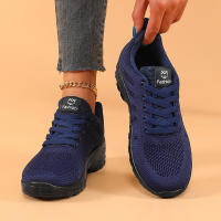 Zapatillas De Correr Casual Para Mujer Transpirables Ligeros Con Plataforma Y Cordones Zapatos Deportivos De Camuflaje Para Caminar Al Aire Libre - details 7