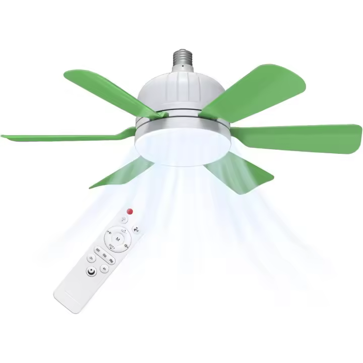 Ceiling Fan With Light, Dimmable LED Fixture, Quiet Remote Control Fan, Modern Home Cooling, Adjustable Brightness Lamp, Energy-Efficient Motor, Bedroom Air Circulator, 6.5 In - 1