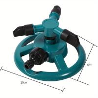 Riega Jardín Automático 360 ° Sprinkler Rotativo Con 3 Boquillas De Tubo Y Riega Sistemas De Riego Para Césped - details 4