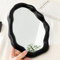Espejo Compacto de Lujo - Decorativo Vanidad con Base, Estilo Minimalista para Estudiantes y Hogar 1pcs - details 6