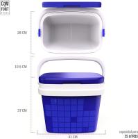 Nevera Portátil 25 - 16 litros, Azul con Asa Rígida - Porta Alimentos para Camping, Playa, Acampada - details 5