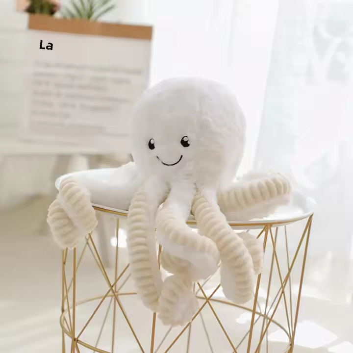 Octopus De Peluche Creativo Y Lindo Juguetes De Peluche Para Niños Regalos De Cumpleaños Accesorios De Hogar Animal Marítimo De Peluche Para Niños De 3 a 12 Años - 1