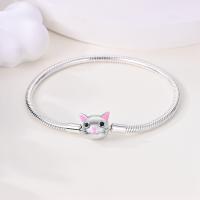 Pulsera De Plata Esterlina 925 Para Mujer Con Encantos De Mariposa Corazón Y Cadena De Serpiente Joyería DIY Clásica Adecuada Para Aniversarios - details 24