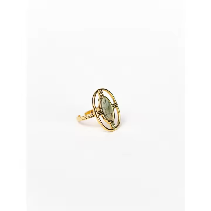 Lyla Wang Anillo de piedra de plata de ley 925 - 1