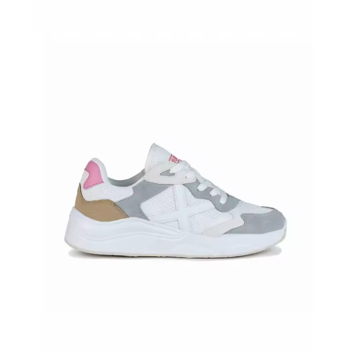 Munich Zapatilla W Mali 34 Blanco/Gris - Estilo Girly - Tendencia Athleisure - 1