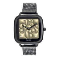 Reloj Tous D-connect con brazalete acero en IP negro y garantía y packaging oficiales de la firma, reloj conectable con brazalete tipo malla - details 0