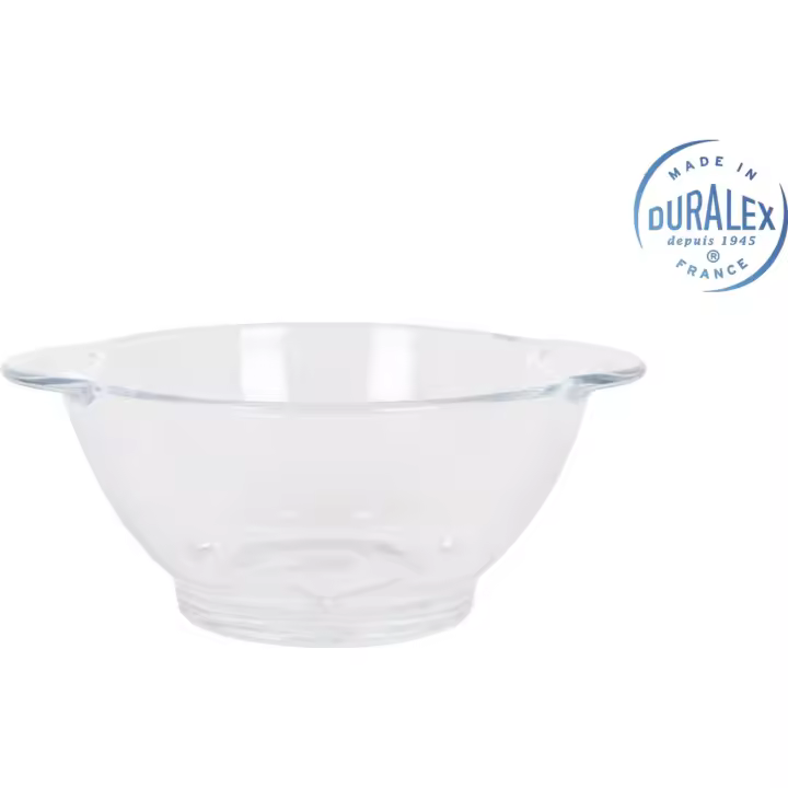 DURALEX - BOL CON ASAS 51CL TRANSPARENTE LYS DURALEX - Bol Versátil y Funcional - Bol Resistente para Uso Diario - Bol de Diseño Moderno y Elegante - Bol Ideal para Preparar y Servir Diversos Platos - Bol Apto para Uso en Microondas y Lavavajillas - 1