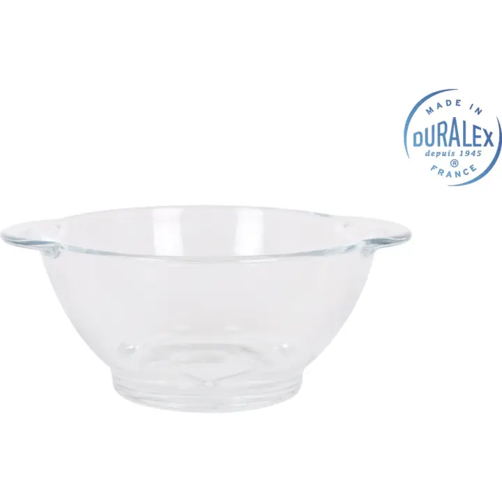 DURALEX - BOL CON ASAS 51CL TRANSPARENTE LYS DURALEX - Bol Versátil y Funcional - Bol Resistente para Uso Diario - Bol de Diseño Moderno y Elegante - Bol Ideal para Preparar y Servir Diversos Platos - Bol Apto para Uso en Microondas y Lavavajillas - 1