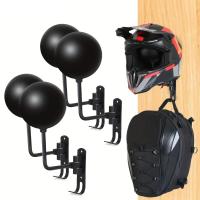 Soporte De Pared Para Casco De Motocicleta Y Bicicleta 180° Gancho Para Ropa Chaqueta Gorra Bolso Gorro Y Llaves Estante De Exhibición - details 0