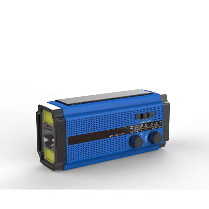 Radio Solar, Radio DE LA Manivela de AM/FM, Radio Portátil DE LA Emergencia con La Batería recargable 5000 mAh, Antorcha de 3 Modos LED - 1