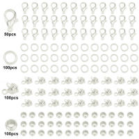 350pcs Aros De Mariposa De Aleación De Zinc Color Oro Para Cadena De Collar Y Pulsera Conjunto De Bolas De Fin De Hilo Para Fabricación De Joyería DIY - details 0